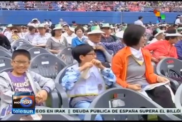 Papa Francisco celebra su primera misa en Corea del Sur