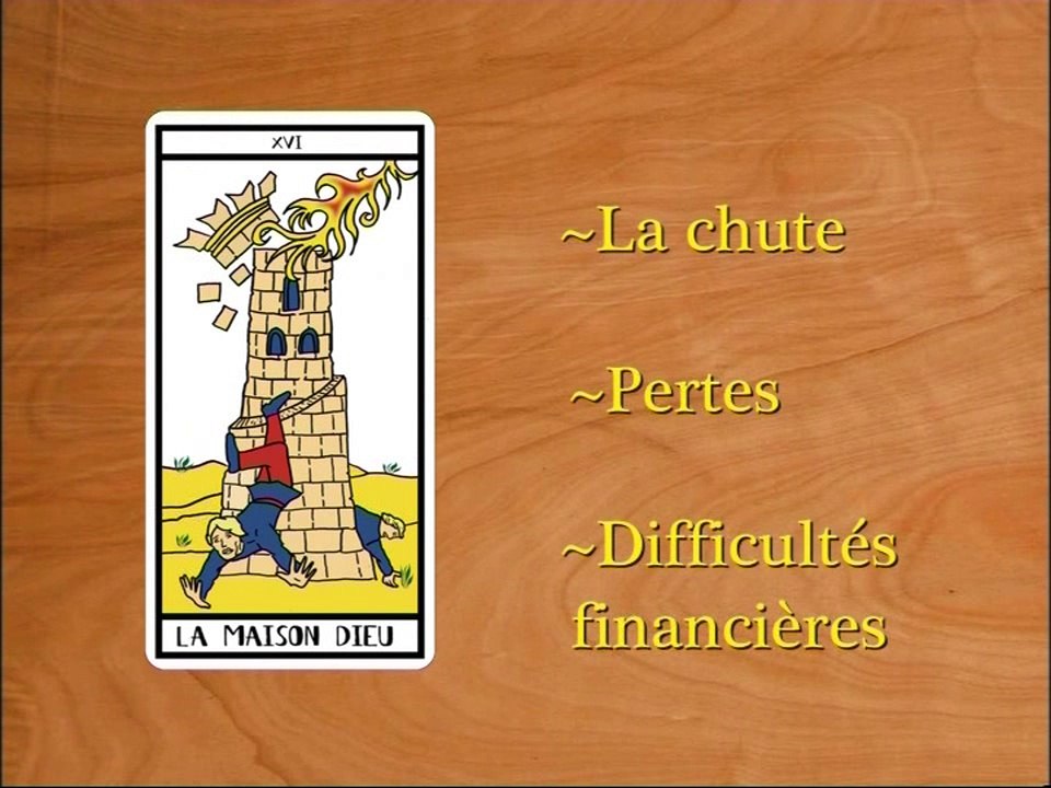 Voyance - Tarot de Marseille {La Maison Dieu Lame 16} Arcane XVI