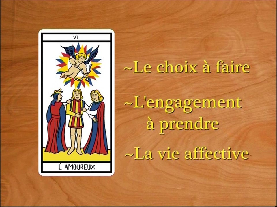 Voyance - Tarot de Marseille {L'Amoureux Lame 6} Arcane VI