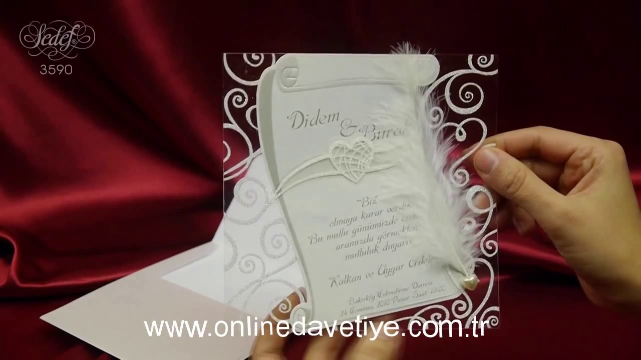 Ebru Davetiye 3590 Montaj - İstanbul Şık Davetiye