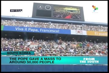 Pope celebrates mass before 50,000 in S.Korea