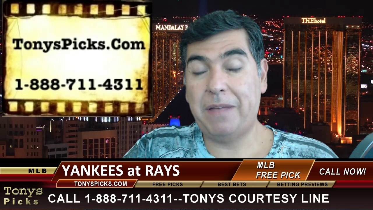 MLB Pick Tampa Bay Rays vs. New York Yankees Odds Prediction Preview 8-16-2014