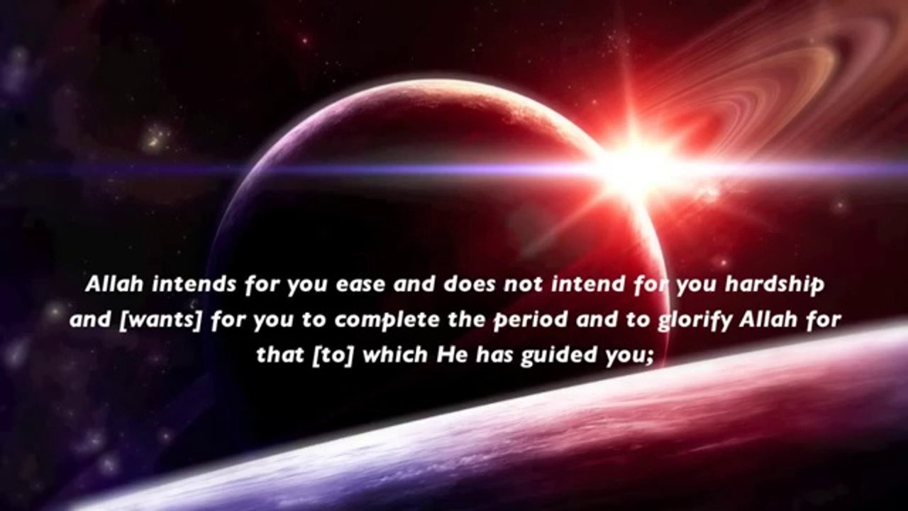 Omar Hisham Al Arabi   Shahr Ramadan Fasting   Beautiful Quran Recitation   English translation