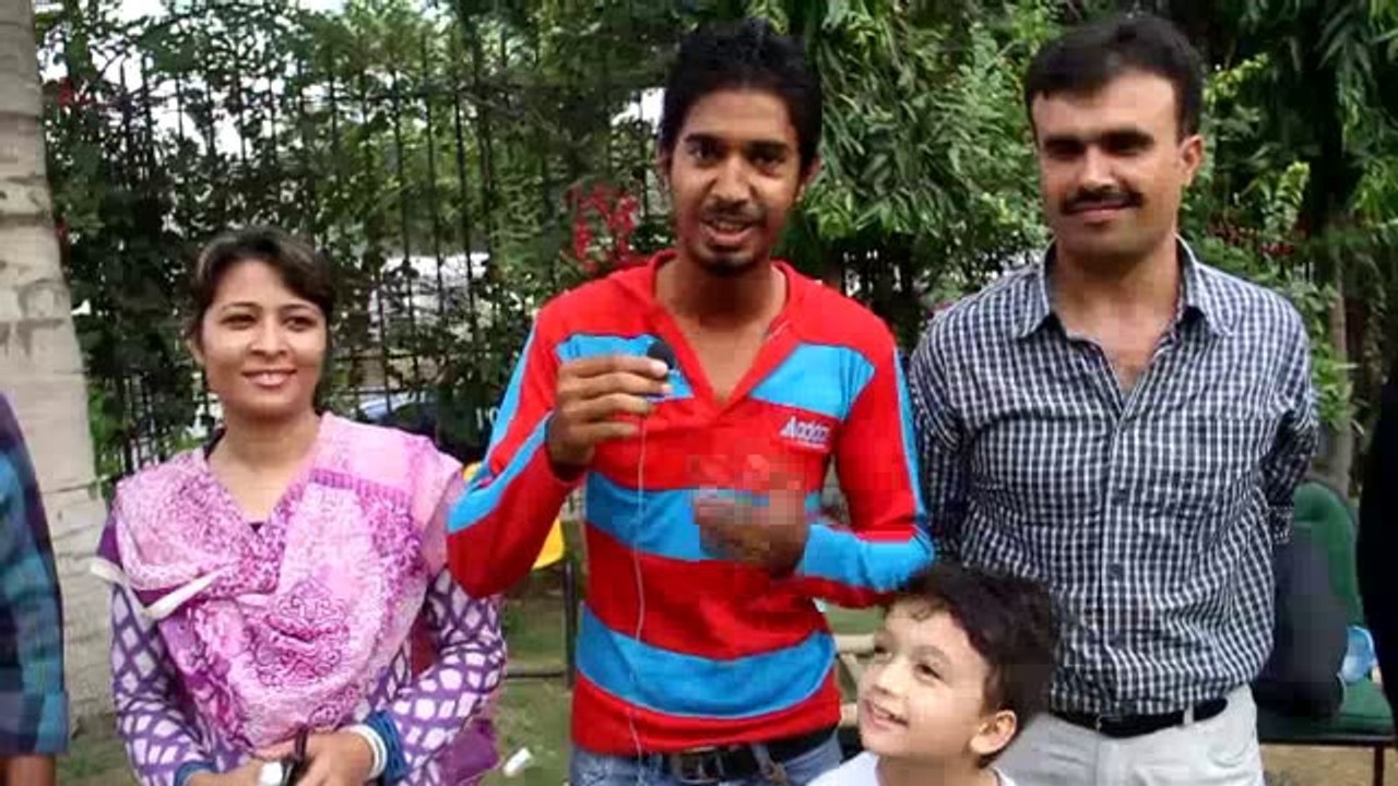 Shahzeb Nazar and team, participants of I am Karachi Youth Festival Theater Competition