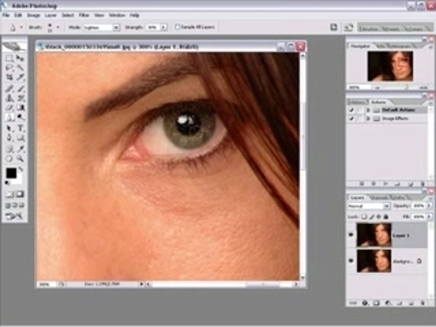 Tuto Photoshop CS2 - Yeux lumineux