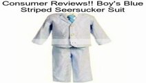 Boy's Blue Striped Seersucker Suit Review