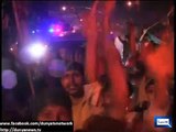 Dunya News - PTI workers celebrating Azaadi March at Zero Point Islamabad (RAW FOOTAGE)