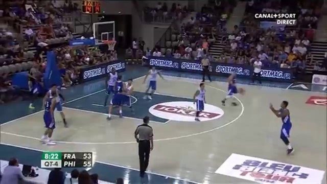 Antoine Diot Alley-Oop pour Nicolas Batum France vs. Philippines