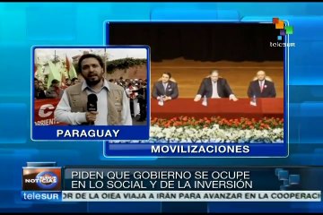 Tải video: Organizaciones sociales protestan contra el gobierno en Paraguay