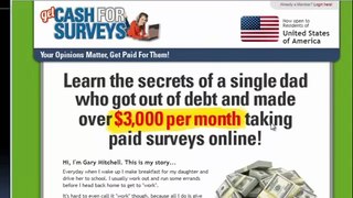 WARNING - Don#39;t Buy quot;Get Cash for Surveysquot; by Gary Mitchell