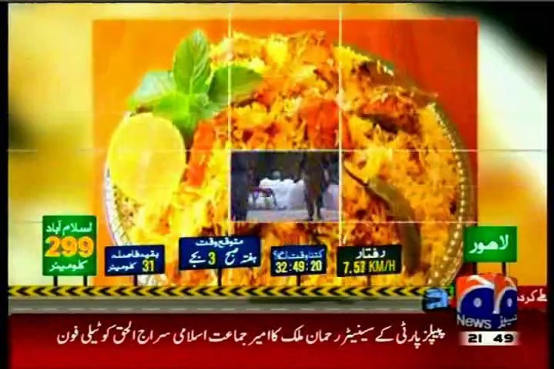 PTI Azadi March workers insult "food" in Lunch