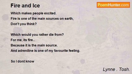 Lynne . Tosh. - Fire and Ice