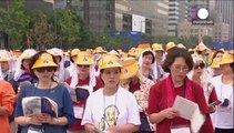 El papa Francisco congrega a cientos de miles de personas en un acto de beatificación en Seúl