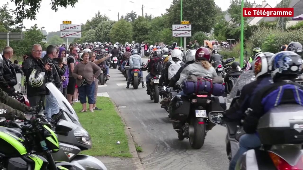 Porcaro (56). Le départ de la balade des motards