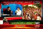 waseem badami kashif abbasi and mubashir lucman conversation to azadi march