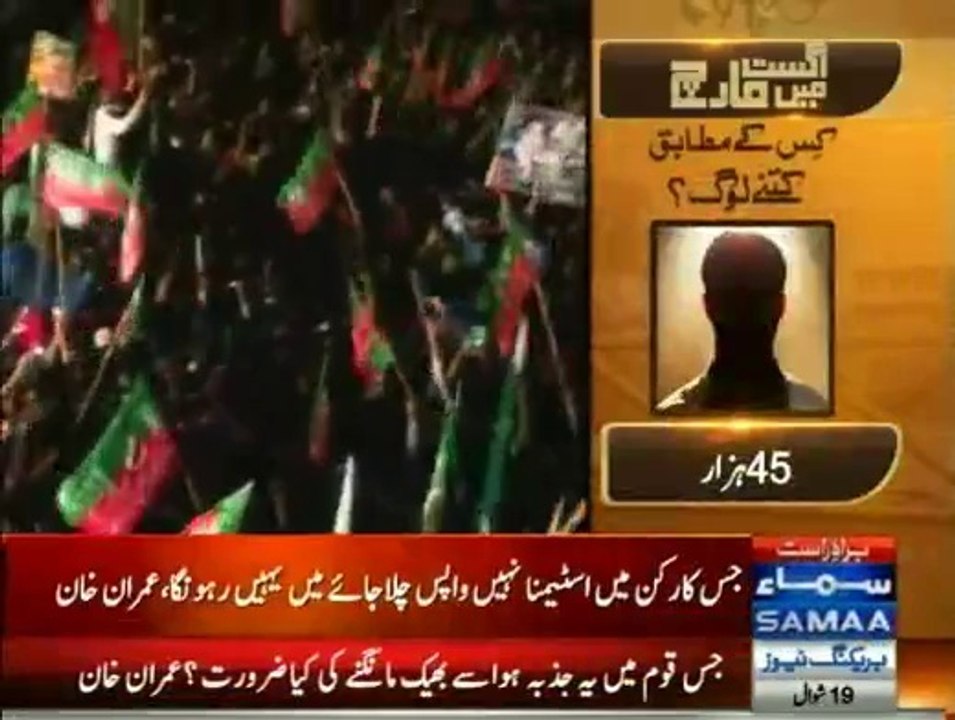 Chairman PTI Imran Khan Speech in Azadi March Islamabad - 16th August 2014