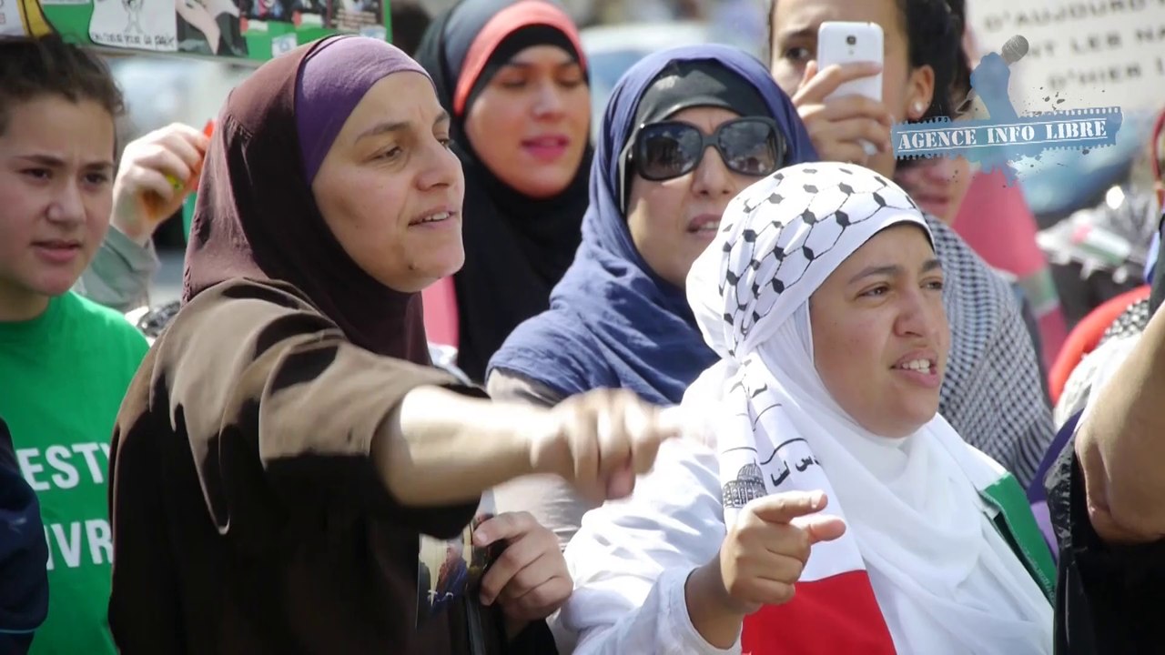 Rassemblement pro-Hamas à l'appel du Collectif Cheikh Yassine à Paris