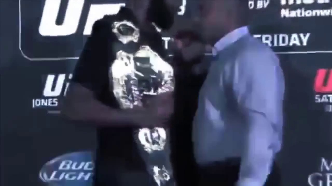 Jon Jones vs Daniel Cormier - Fighters Brawl At Promo Event