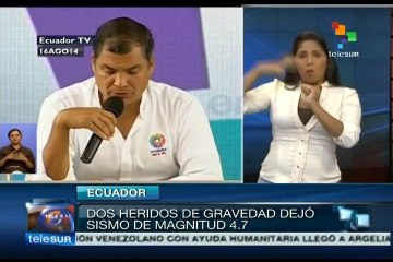 Dos heridos por el sismo de hoy en Ecuador