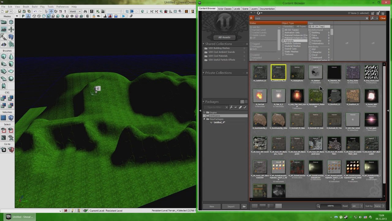 18 Unreal SDK - инструмент ландшафта Terrain.