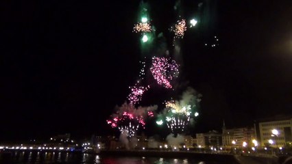 Video San Sebastian - feux d'artifice pyromusicale du 17 aout 2014