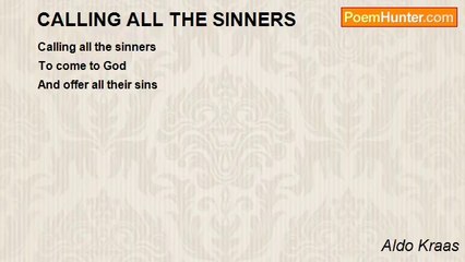 Aldo Kraas - CALLING ALL THE SINNERS