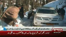 Snow jeep rally in malam jabba swat valley Pakistan sherin zada express news swat