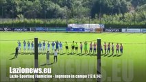 Lazio-Sporting Fiumicino - ingresso in campo (17.8.14)