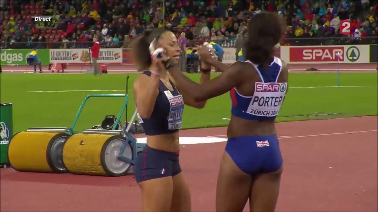 ChE athlétisme 2014, finale 100m haies (Billaud)