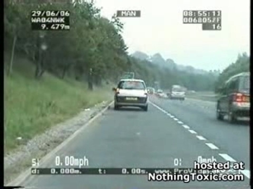 Accident de moto sur l'autoroute