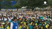 El papa Francisco clausura con una multitudinaria misa el encuentro de los jóvenes católicos de Asia