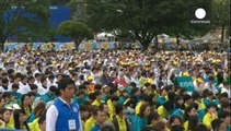 El papa Francisco clausura con una multitudinaria misa el encuentro de los jóvenes católicos de Asia