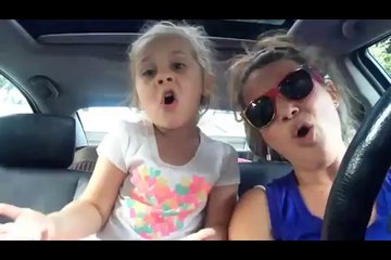 Teigan and mom singing open doors