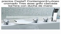 Contemporš¢neo cromado Tres asas grifo cascada ba?era con ducha de mano opiniones