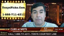 MLB Odds New York Mets vs. Chicago Cubs Pick Prediction Preview 8-17-2014