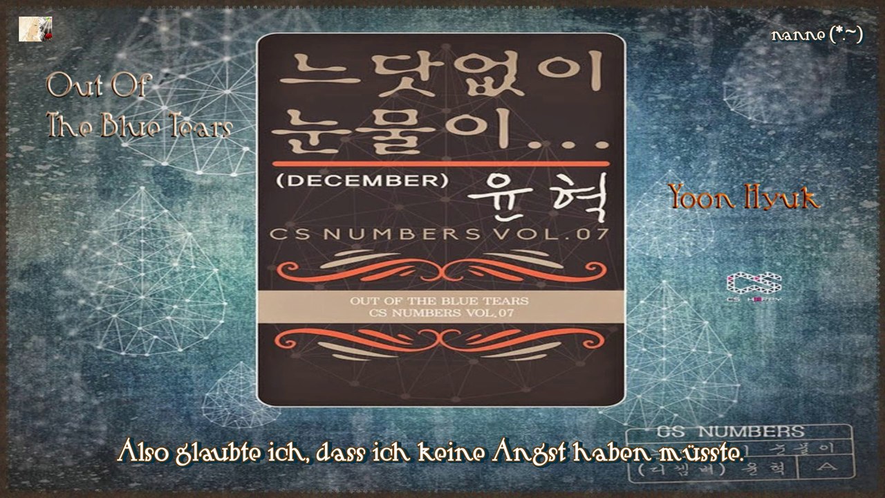 Yoon Hyuk - Out Of The Blue Tears k-pop [german sub]