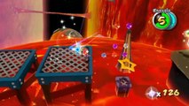 Super Mario Galaxy - Gerbes infernales - Étoile 3 : Dino Piranha sur la planète magmatique