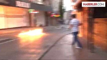 Polise Atılan Ses Bombası Böyle Patladı