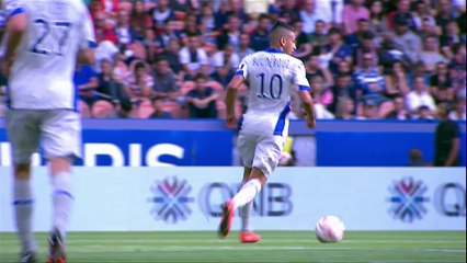 La présentation de David Luiz au Parc des Princes / PSG-Bastia (2-0) / Ligue 1 / 2014-15