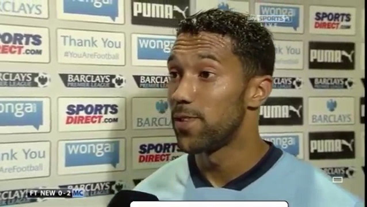 Newcastle 0 Man City 2   Dzeko & Clichy Post Match Reaction