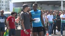 Bolt nas areias de Copacabana