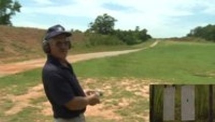 World record one thousand yard shot with 9 mm handgun