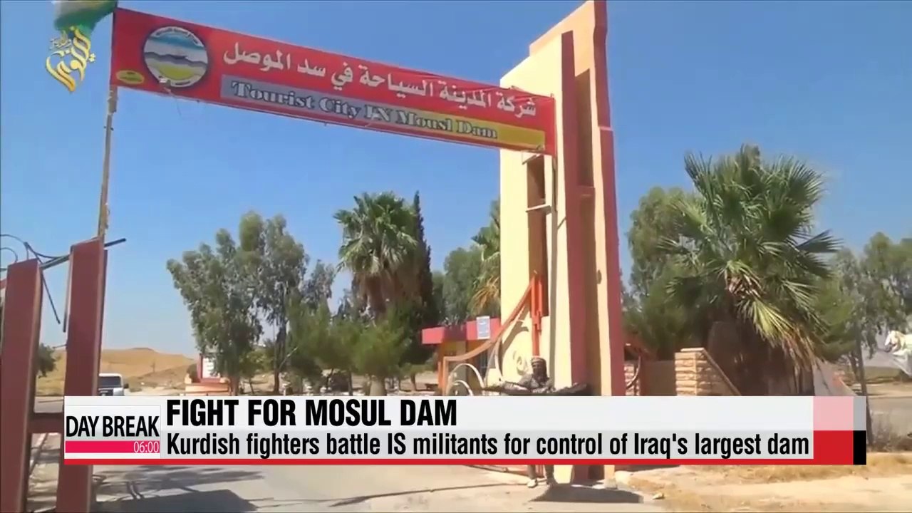 Kurdish fighters battle IS militants for control of Iraq's largest dam