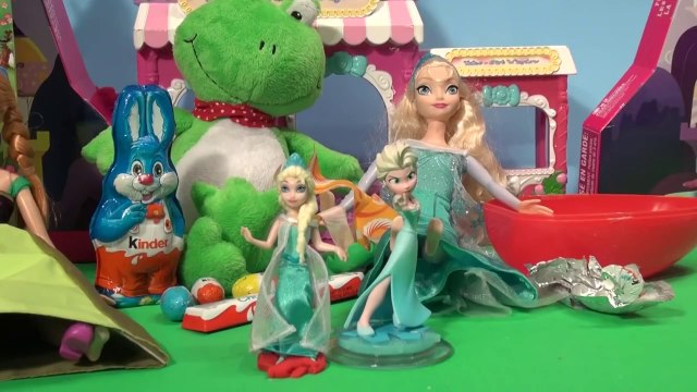 Disney Frozen Queen Elsa Infinity Surprise Eggs with Kinder Eggs surprise