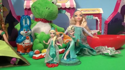 Disney Frozen Queen Elsa Infinity Surprise Eggs with Kinder Eggs surprise