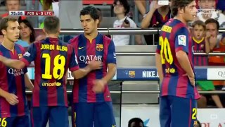 Barcelona Vs Club Leon 6-0 All Goals And Highlights - Trofeo Joan Gamper ( Suarez Debut ) 2014 HD_(360p)