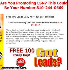 Are You Promoting LSN? This Could Be Your Number 810-244-0669