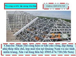 Thi công cầu thang lan can sắt tại Hội An Quảng Nam (0905.674.728 Mr Sơn)
