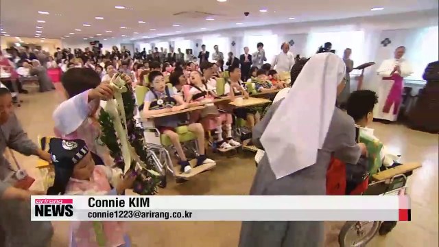 Pope Francis holds final public event of Korea trip