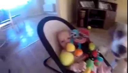 Ağlattığı Bebeğin Gönlünü Oyuncaklarla Alan Köpek